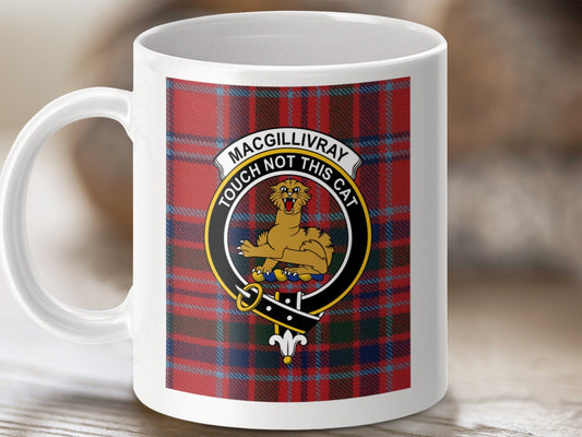 Physical Item Macgillivray Clan Scottish Tartan Crest Mug