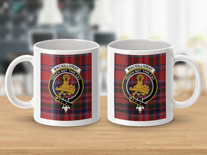 Physical Item Macgillivray Clan Scottish Tartan Crest Mug