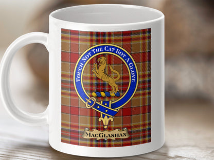 Physical Item MacGlashan Clan Scottish Tartan Crest Mug