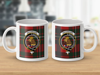 Physical Item Macgregor Clan Scottish Tartan Crest Mug