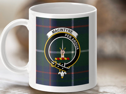 Physical Item MacIntyre Clan Scottish Tartan Crest Mug