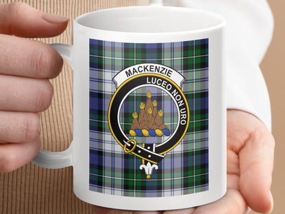 Physical Item Mackenzie Clan Scottish Tartan Crest Mug