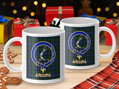 Physical Item MacKinlay Clan Scottish Tartan Crest Mug