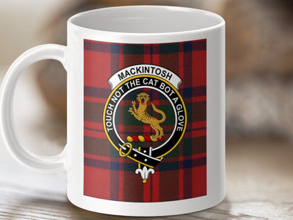 Physical Item Mackintosh Clan Scottish Tartan Crest Mug