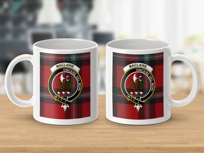 Physical Item Maclaine Clan Scottish Tartan Crest Mug