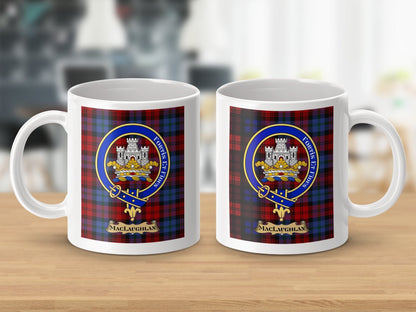 Physical Item MacLaughlan Clan Scottish Tartan Crest Mug