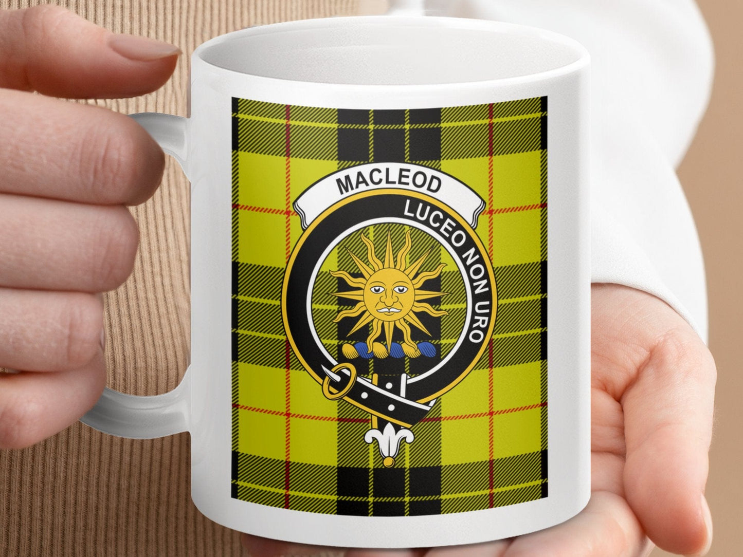 Physical Item MacLeod Clan Scottish Tartan Crest Mugs