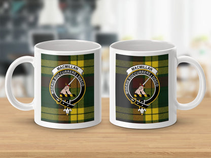 Physical Item MacMillan Clan Scottish Tartan Crest Mugs