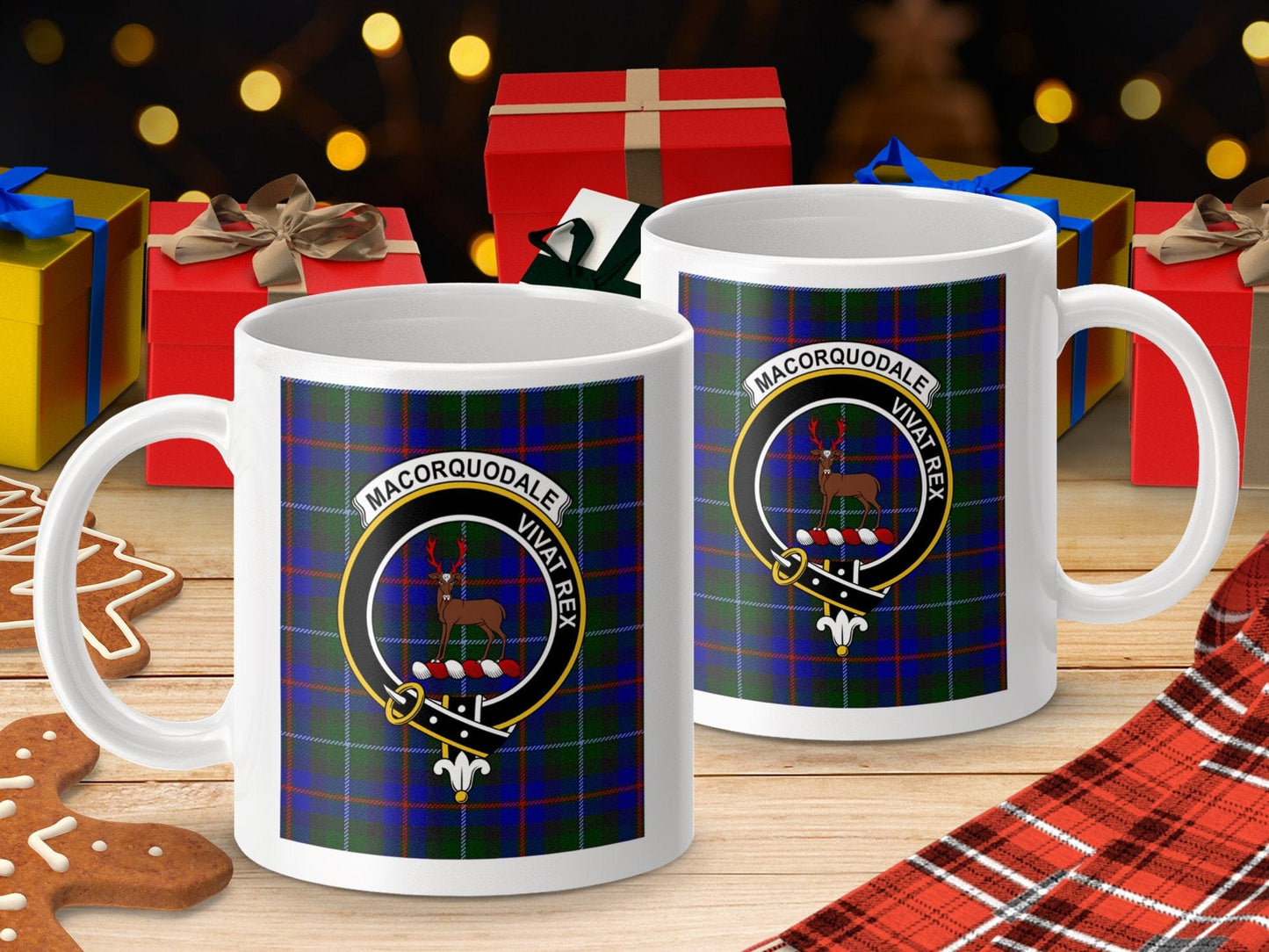 Physical Item Macorquodale Scottish Tartan Clan Crest Mugs