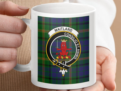 Physical Item Maitland Clan Consilio et Animis Crest Mugs