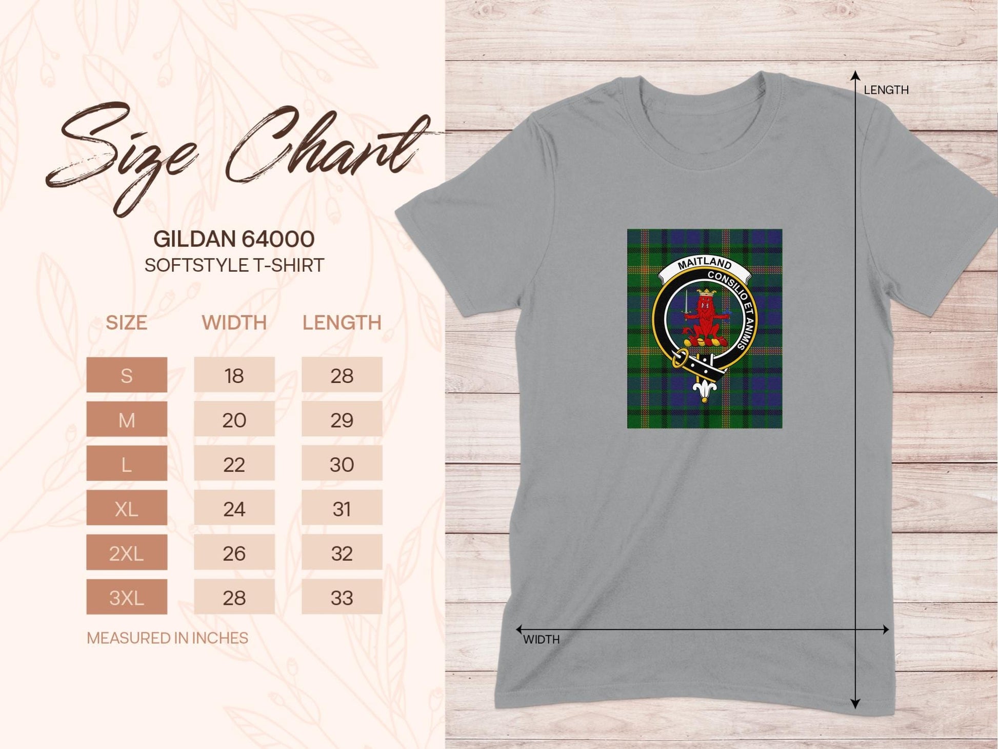 Physical Item Maitland Clan Scottish Tartan Crest Unisex T-Shirt