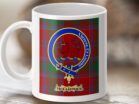 Physical Item McClintock Clan Virtute et Labore Tartan Mugs