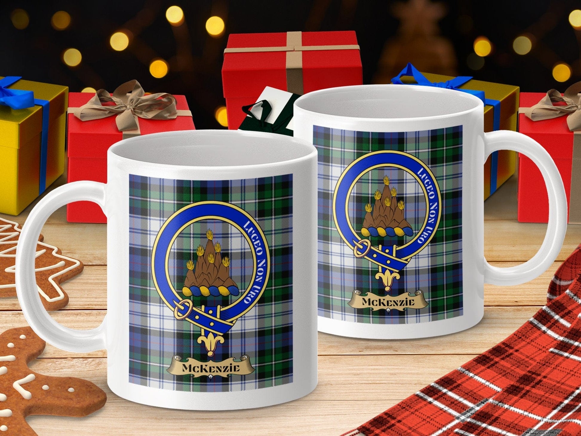 Physical Item McKenzie Clan Scottish Tartan Crest Mug