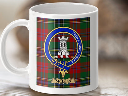 Physical Item McLean Clan Scottish Tartan Crest Mug