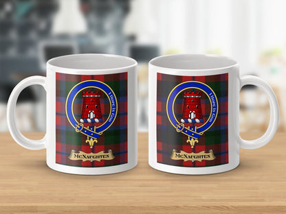 Physical Item McNaughten Clan I Hope in God Plaid Crest Mugs