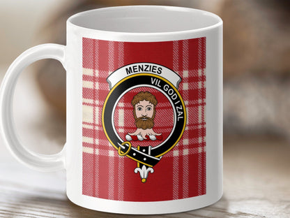 Physical Item Menzies Clan Scottish Tartan Crest Mugs