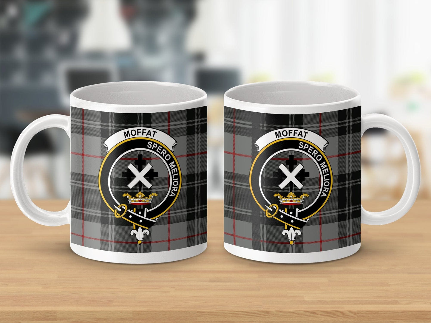 Physical Item Moffat Clan Scottish Tartan Plaid Mug