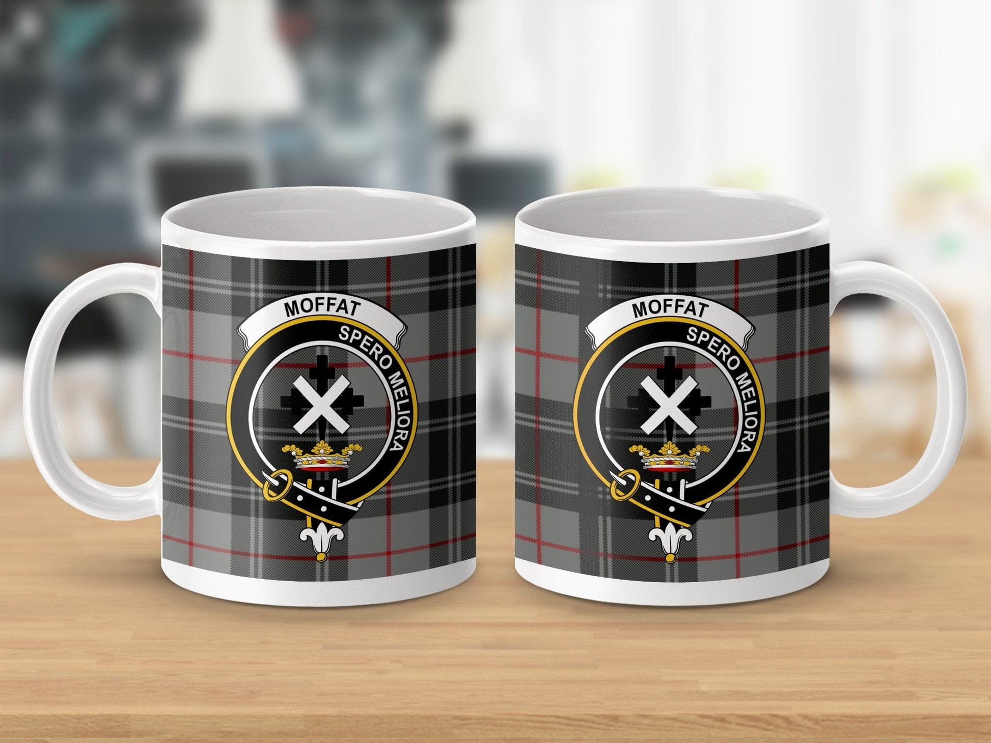 Physical Item Moffat Clan Scottish Tartan Plaid Mug