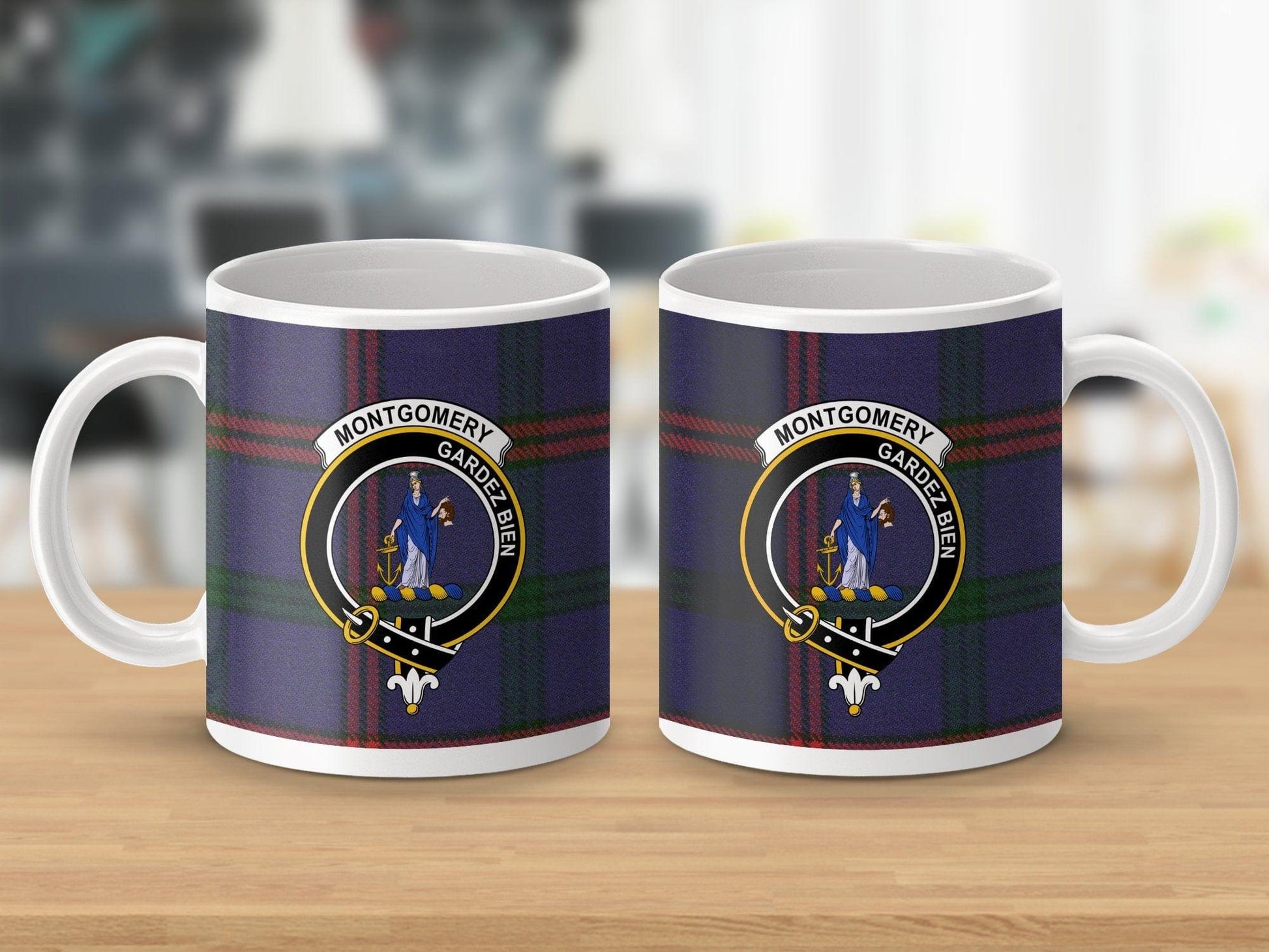 Physical Item Montgomery Clan Crest Tartan Scottish Mug