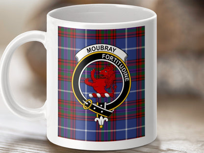 Physical Item Moubray Clan Scottish Tartan Crest Mugs