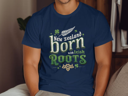 Physical Item New Zealand Born with Irish Roots Graphic T-Shirt