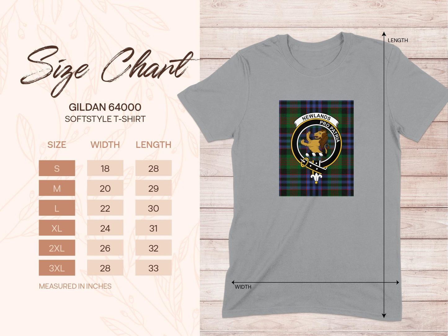 Physical Item Newlands Clan Scottish Tartan Crest Unisex T-Shirt