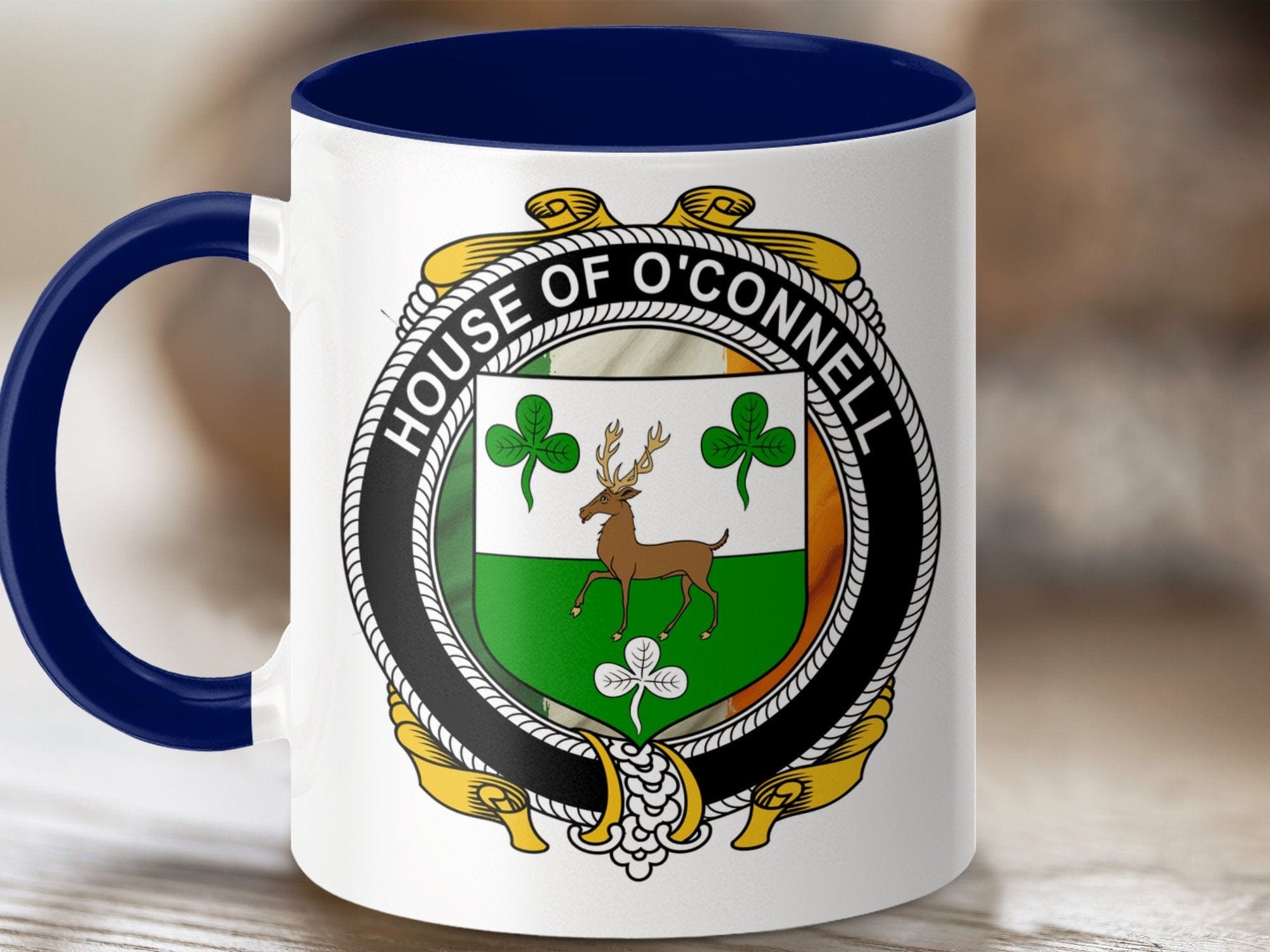 Physical Item O'Connell Surname Irish Crest Heritage Mug