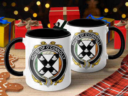 Physical Item O'Connolly Surname Irish Crest Heritage Design Mug