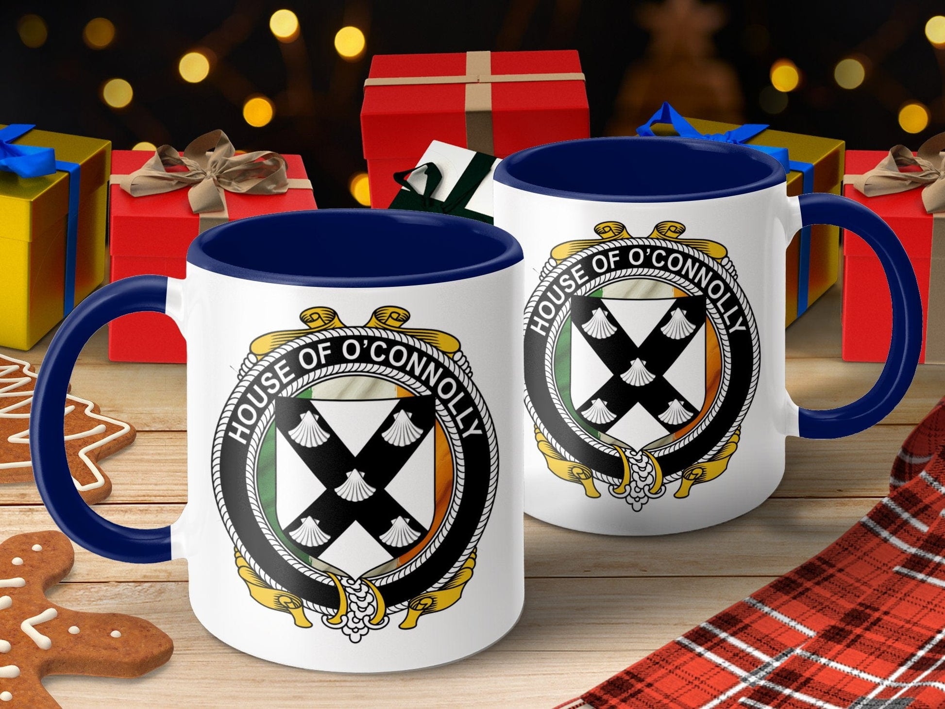 Physical Item O'Connolly Surname Irish Crest Heritage Design Mug