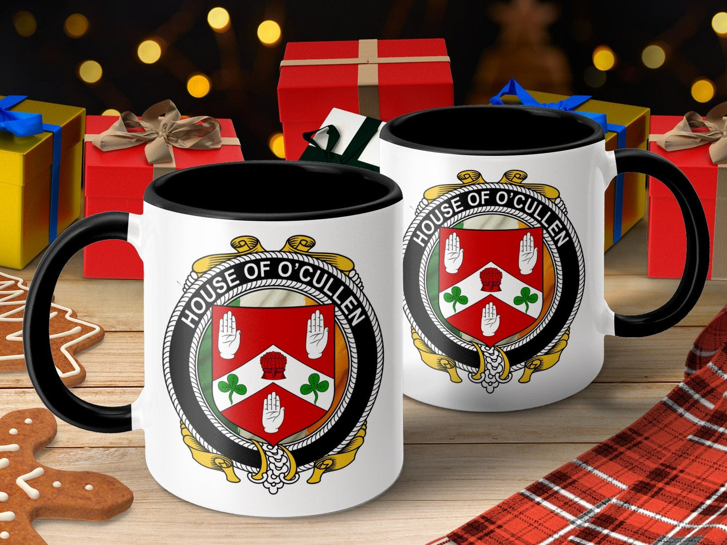 Physical Item O'Cullen Surname Irish Crest Emblem Mug