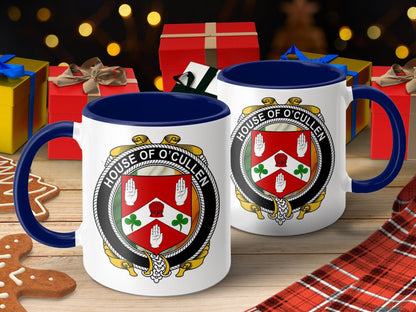 Physical Item O'Cullen Surname Irish Crest Emblem Mug