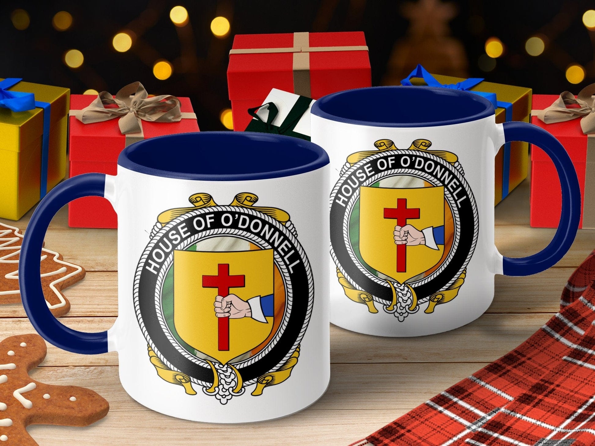 Physical Item O'Donnell Surname Irish Crest Coffee Mug