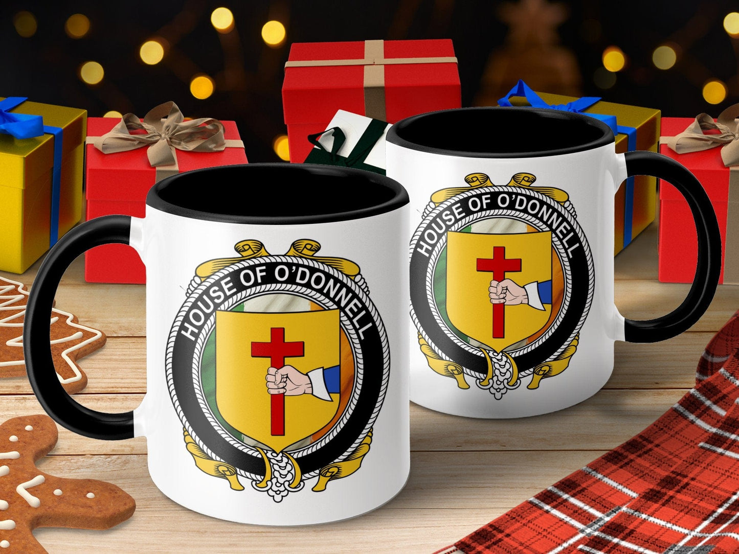 Physical Item O'Donnell Surname Irish Crest Coffee Mug