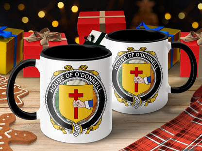 Physical Item O'Donnell Surname Irish Crest Coffee Mug