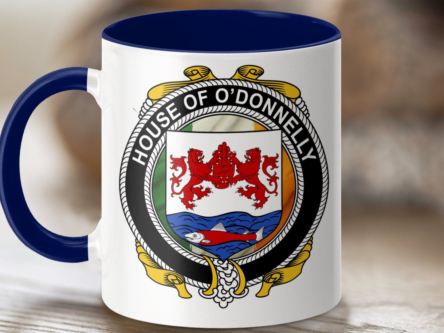 Physical Item O'Donnelly Family Crest Coat of Arms Irish Mug