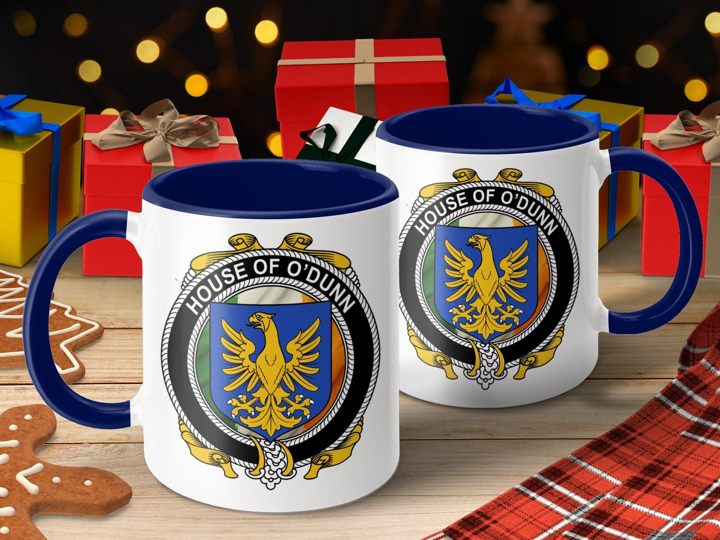 Physical Item O'Dunn Irish Family Crest Emblem Coat of Arms Mug