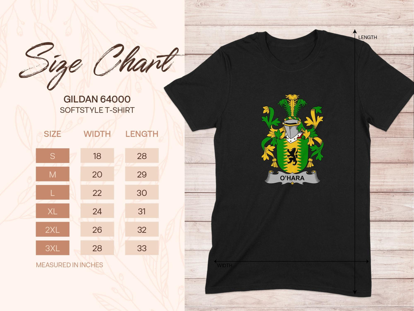 Physical Item O'Hara Surname Irish Heraldry Unisex T-Shirt