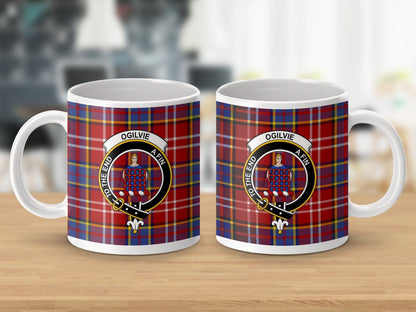 Physical Item Ogilvie Clan Crest Tartan Scottish Mug