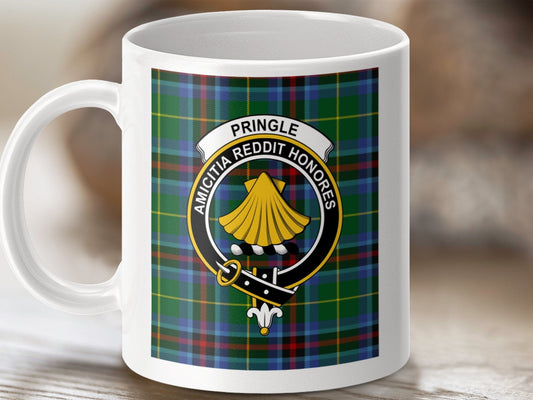 Physical Item Pringle Clan Scottish Tartan Crest Mugs