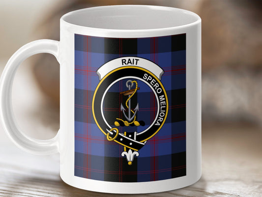 Physical Item Rait Clan Scottish Tartan Crest Mugs