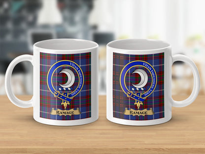 Physical Item Ramage Clan Scottish Tartan Crest Mug