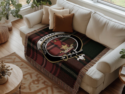 Physical Item Rattray Clan Scottish Tartan Woven Blanket