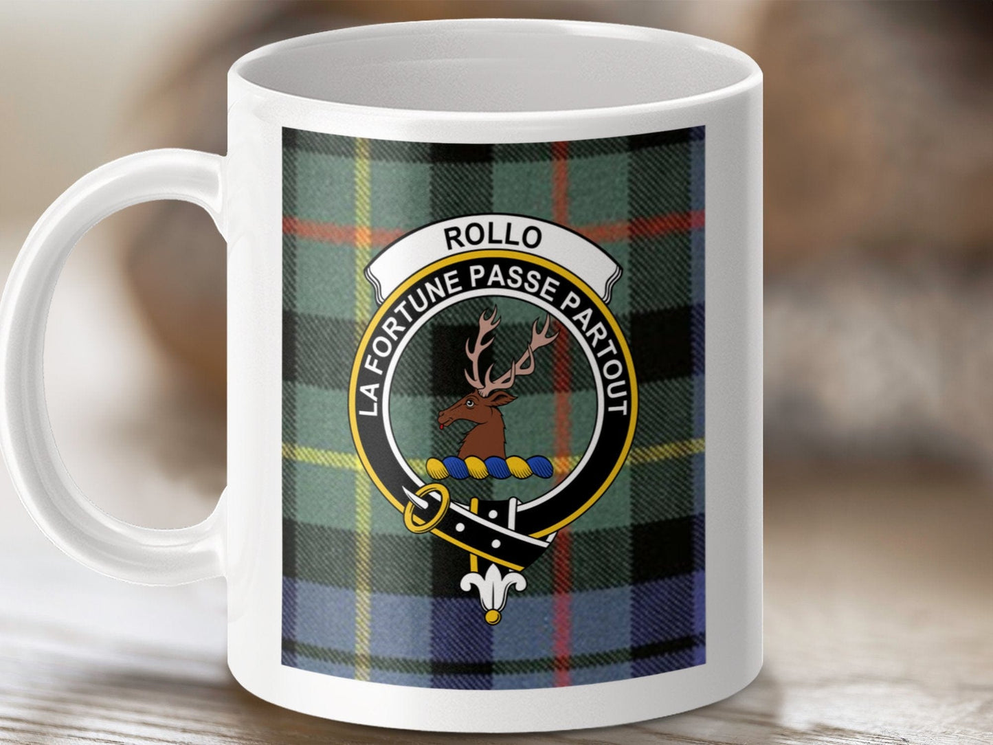 Physical Item Rollo Clan Scottish La Fortune Passe Partout Mugs