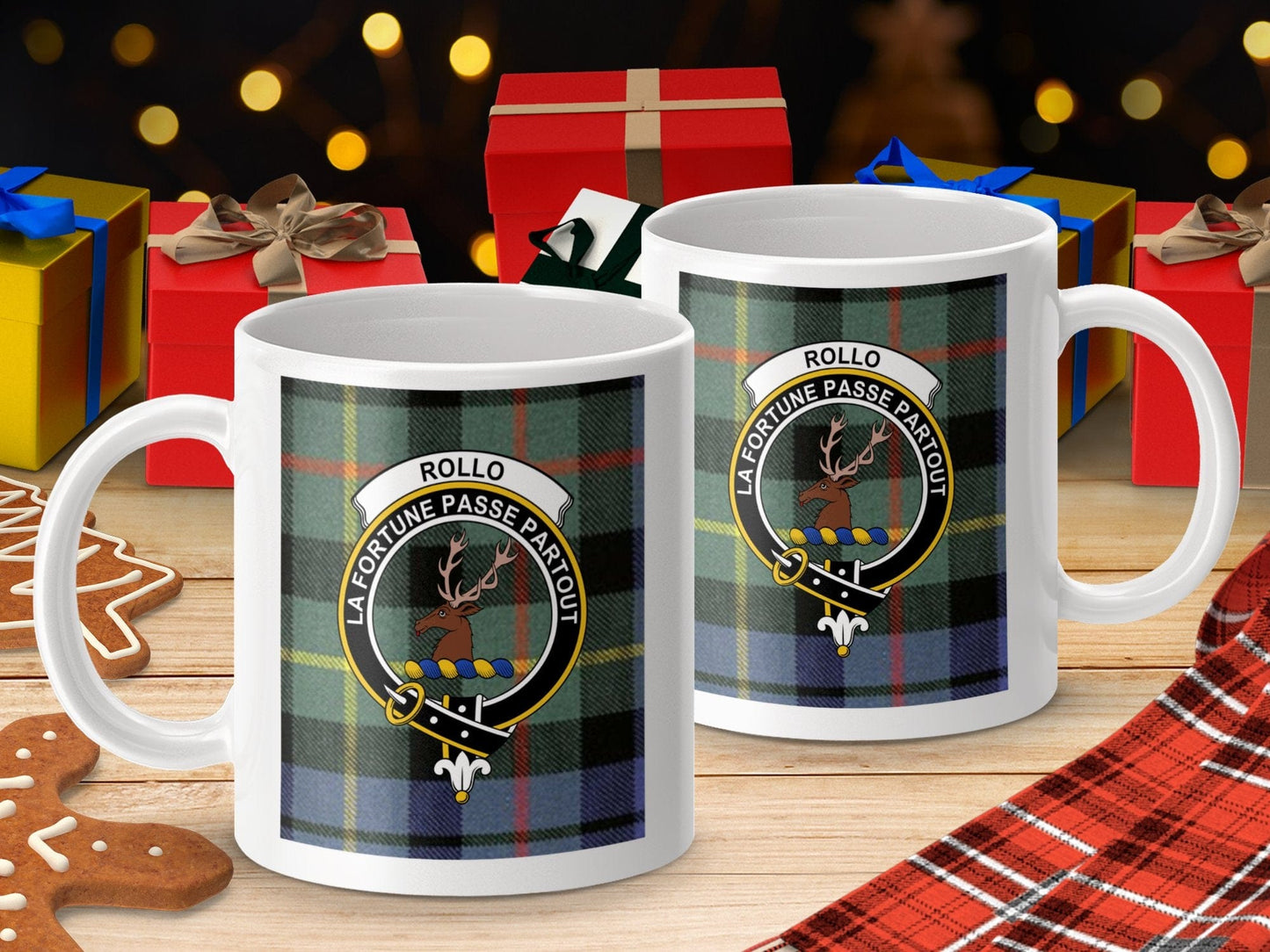 Physical Item Rollo Clan Scottish La Fortune Passe Partout Mugs