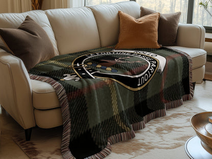 Physical Item Rollo Clan Scottish Tartan Woven Blanket