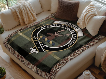 Physical Item Rollo Clan Scottish Tartan Woven Blanket