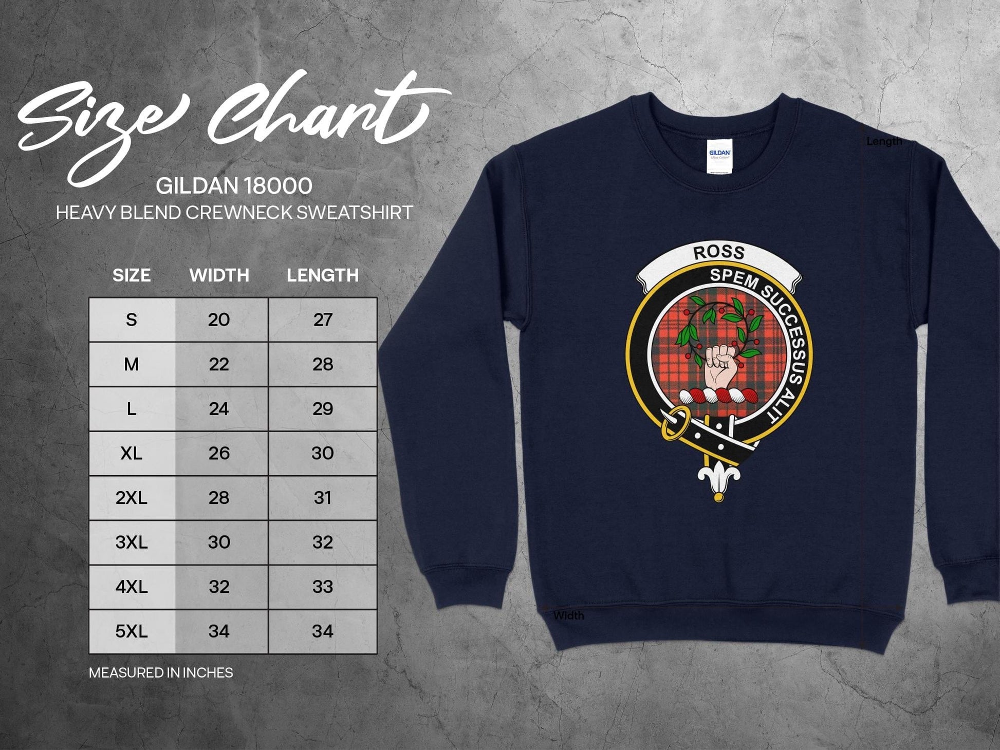 Physical Item Ross Spem Successus Alit Clan Crest long sleeve tee sweatshirt hoodie