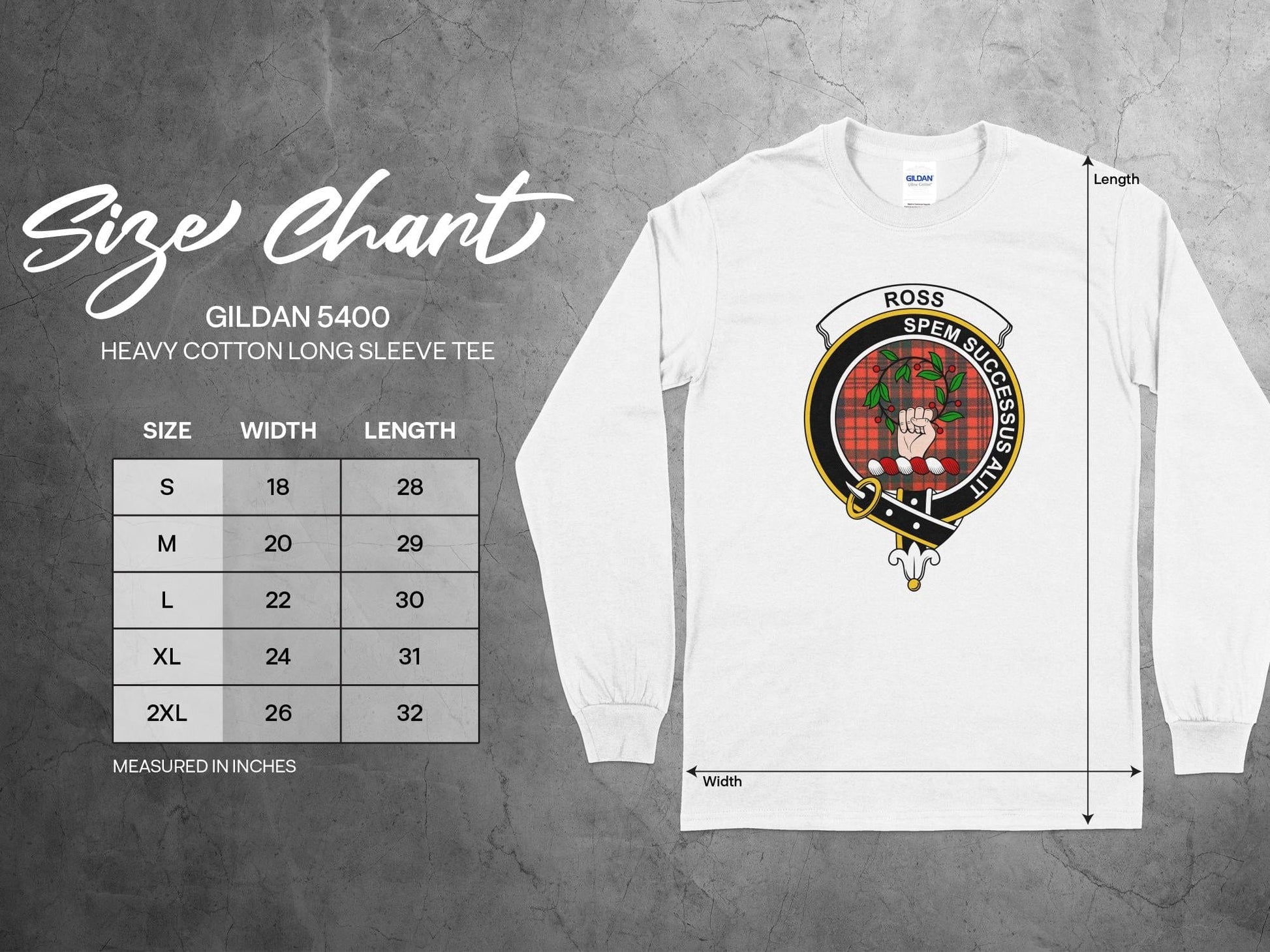 Physical Item Ross Spem Successus Alit Clan Crest long sleeve tee sweatshirt hoodie