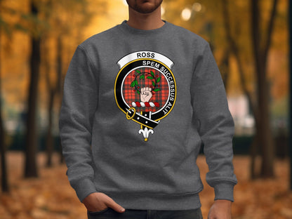 Physical Item Ross Spem Successus Alit Clan Crest long sleeve tee sweatshirt hoodie