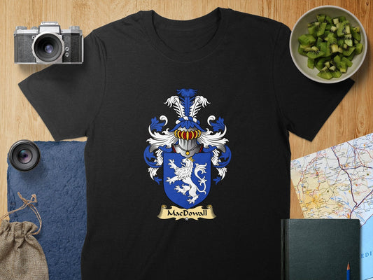 Physical Item S / Black Choose Any Clan Scottish Coat Of Arms Unisex T-Shirt